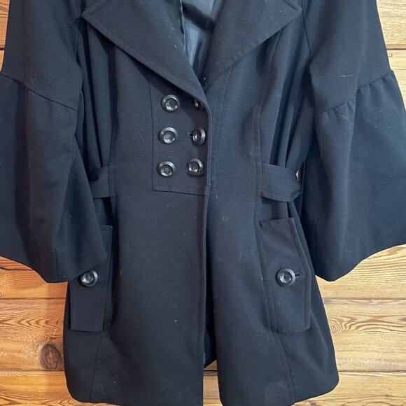 Sandro Sportswear Pea Coat with Bell Sleeves - Picture 2 of 7